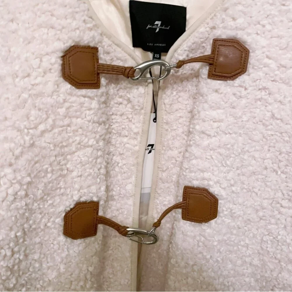 NWT 7 for all mankind Sherpa Jacket - Picture 4 of 10